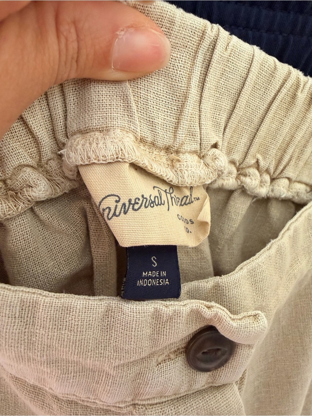 Universal Thread Cream Button-Front Midi Skirt - Picture 3 of 4